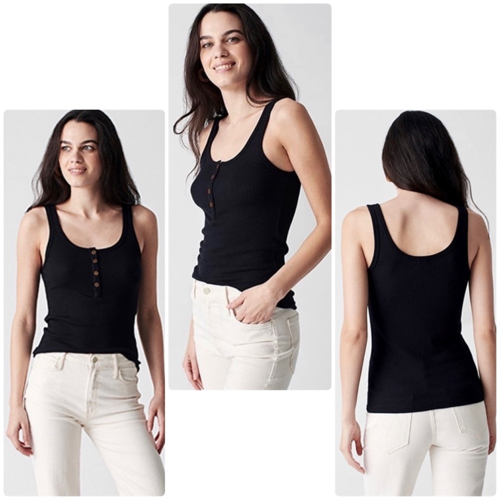 Price Drop Legend Black Ribbed Tank